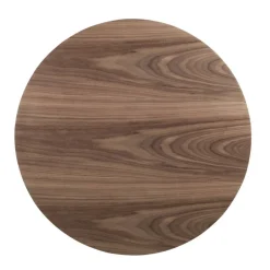 Zylinder Wohnzimmertisch in Walnuss Furnier - Mateon