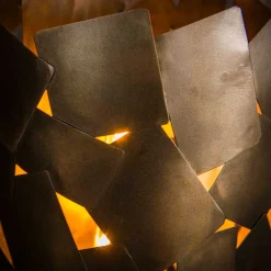 Zylindrische Stehleuchte in Bronze Antik - Motar